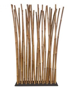 Bambus romdeler på sort bunnplate 100 x 200 cm