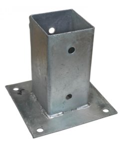 Stolpebunnplate Varmgalvanisert 71 x 71 mm