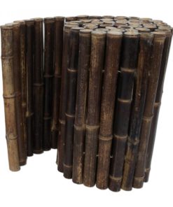 Sort Bamboo Edge Roll 200 x 45 cm