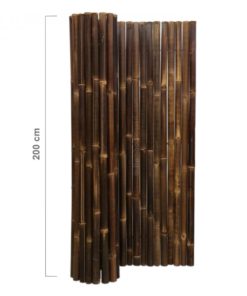 Black Bamboo Fence Roll Deluxe 180 x 200 cm