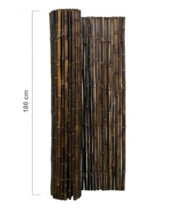 Sort bambus gjerderull 250 x 180 cm
