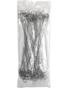 Dobbelsl&oslash;yfe galvanisert tr&aring;dbinder 18 cm (40 stk)