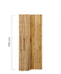 Bambus gjerderull Halvrund Naturlig 180 x 150 cm