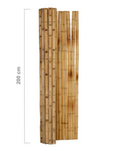 Bambus gjerderull Halvrund Naturlig 180 x 200 cm