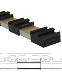 Kj&oslash;l/kj&oslash;l aluminium for enkelt system for montering av terrassebord