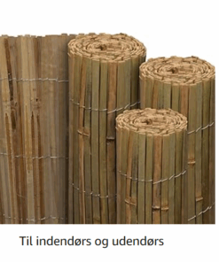 FSC®-sertifikat: Delt robust naturlig bambusrull fra 90–180 cm x 600 cm