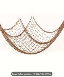 Lys beige bohemsk nautisk fiskenett